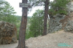 Lovers Leap Trail - hiking in Custer State Park